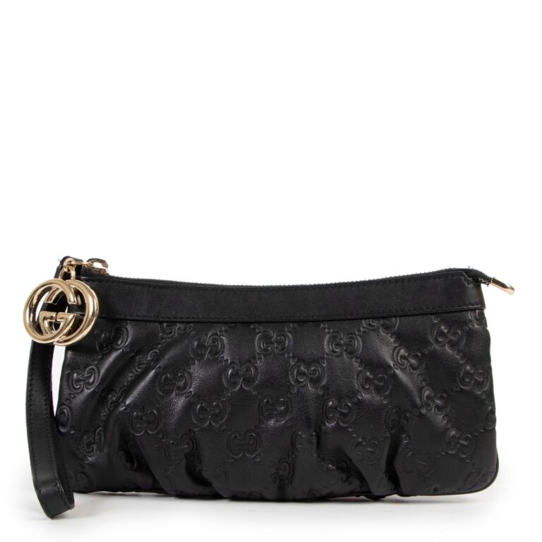 Gucci black wristlet store