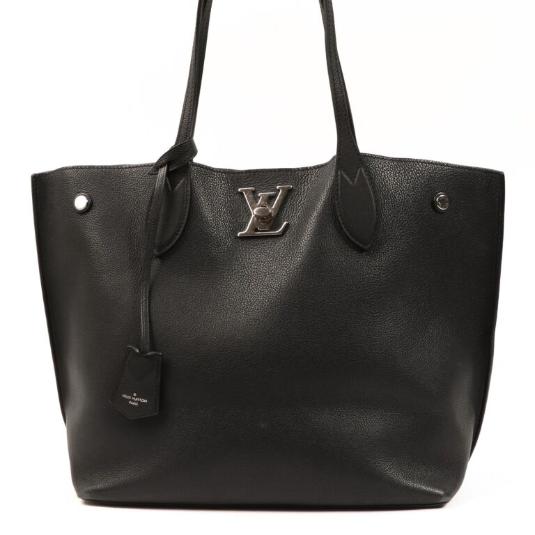 Louis Vuitton Black Lockme Go Top Handle Bag Labellov Buy