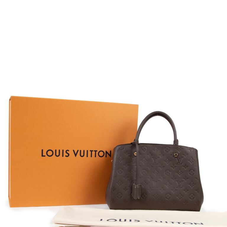 Louis Vuitton Monogram Canvas Montaigne Mm Brown ref.614414 - Joli