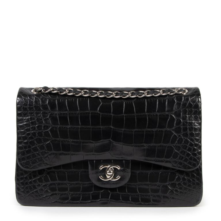 Chanel Alligator Jumbo Double Flap Black ○ Labellov ○ Buy and Sell  Authentic Luxury