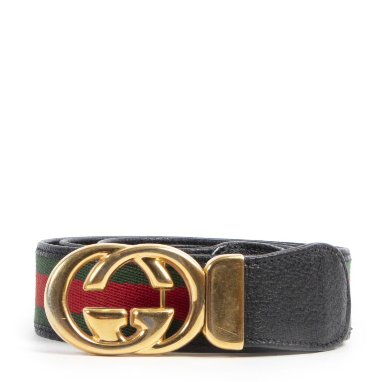 Gucci belt old logo store