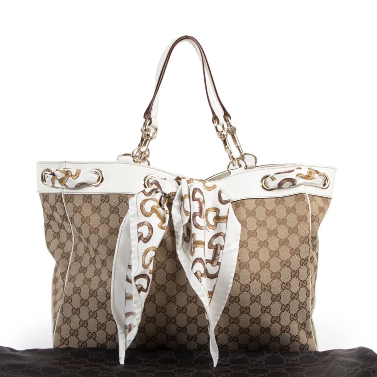 Gucci positano hot sale scarf tote