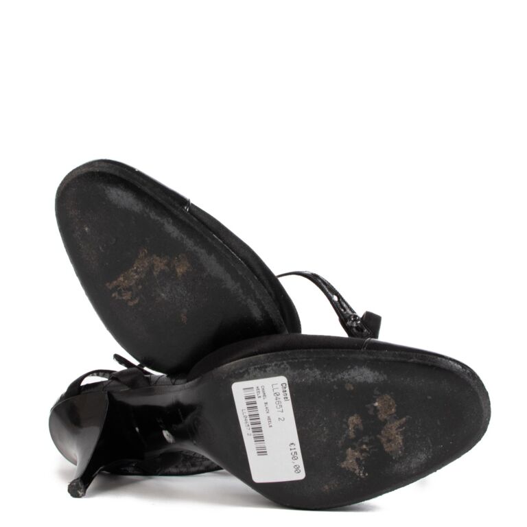 Chanel strap online heels