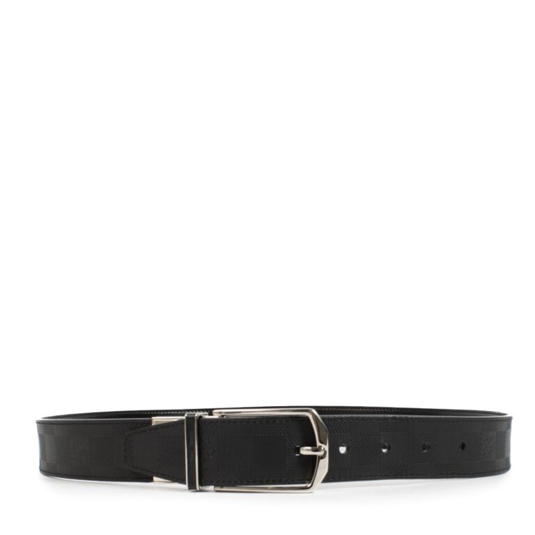 Louis Vuitton Black Damier Infinite Pont Neuf Belt - Size 95