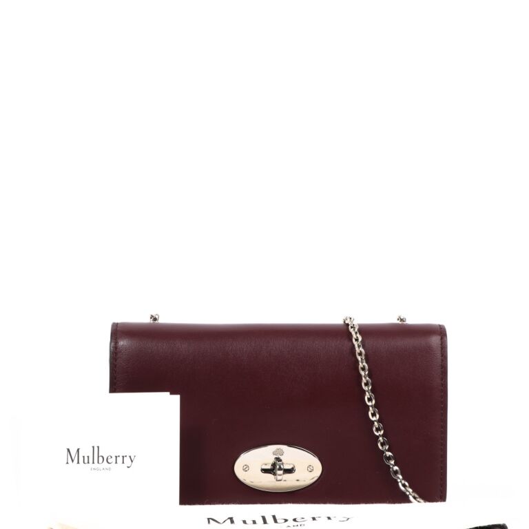 【関税込み】MULBERRY WALLET ON CHAIN 'WOOL Strathberry - Multrees Chain Wallet - Crossbody Leather Mini