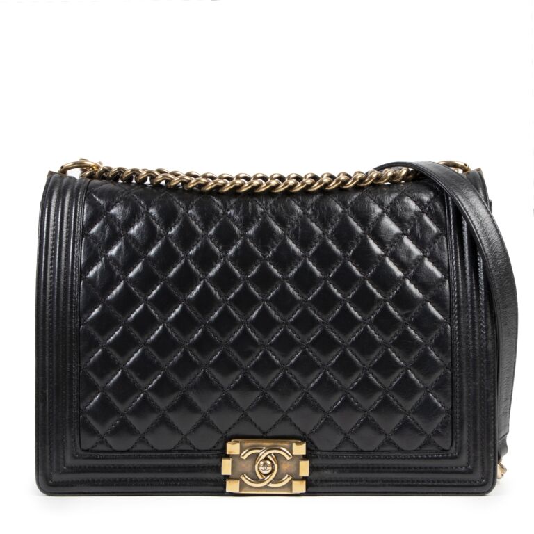 Chanel boy sales bag large price