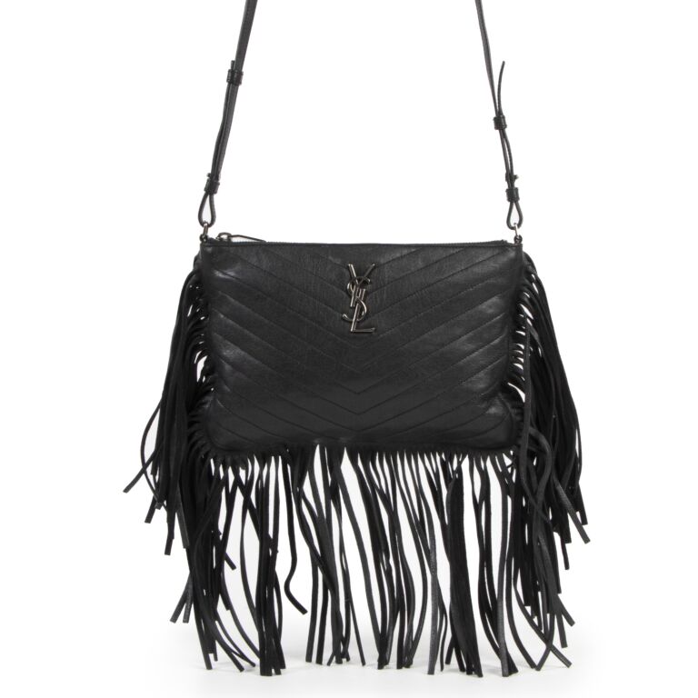 Ysl black sale fringe bag