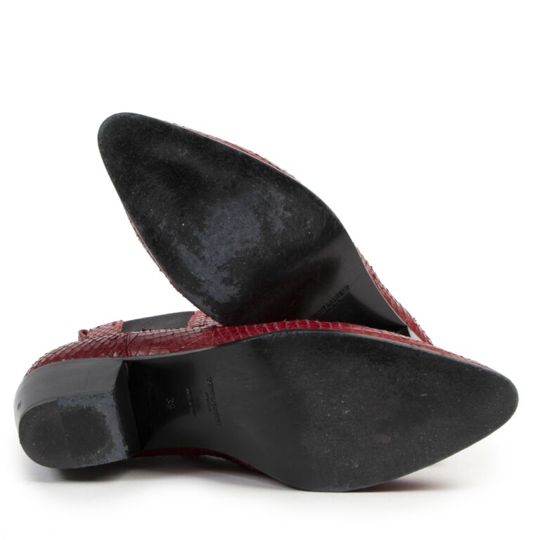 Ysl 2024 red boots