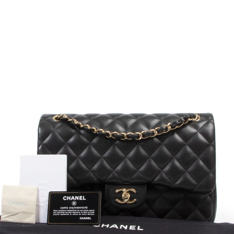 Chanel Jumbo Classic Flap Bag Black Lambskin GHW ○ Labellov ○ Buy and Sell  Authentic Luxury