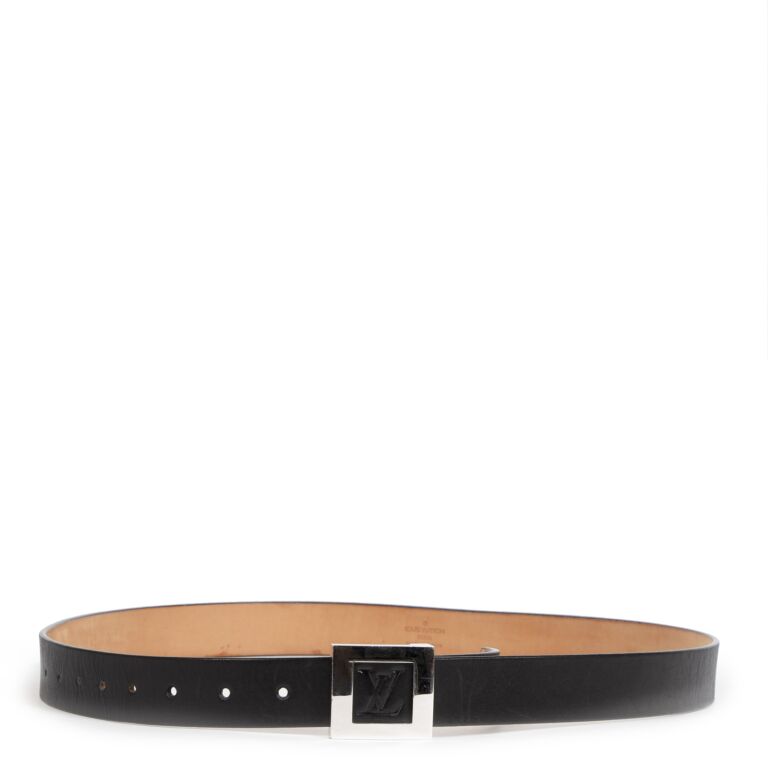 Louis Vuitton Black Square Buckle Belt - Size 100