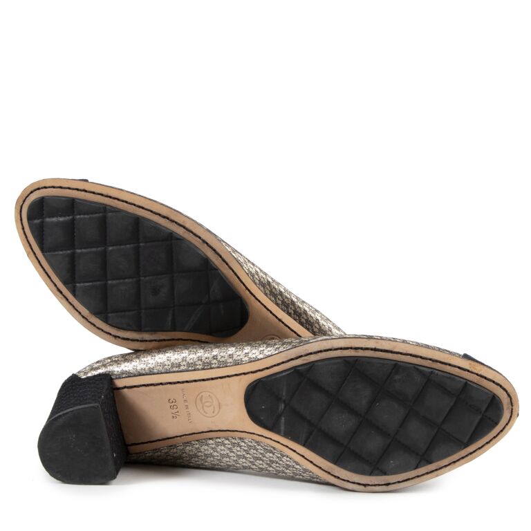 HERMES CHANEL　2点セット Chanel Two Tone Elasticated Pumps - size 39.5 ○ Labellov