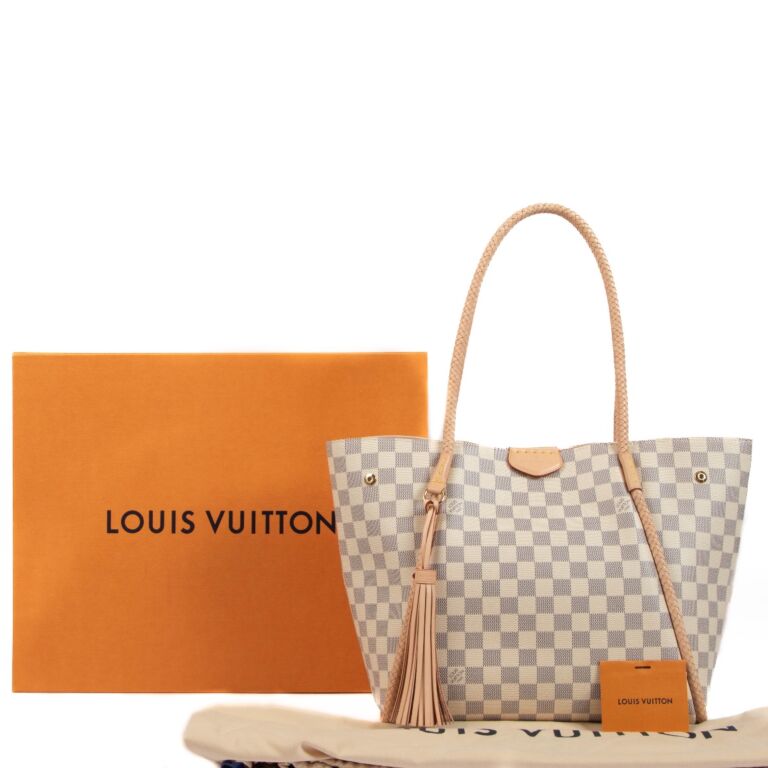 Louis Vuitton Propriano Damier Azur Tote, Super Condition
