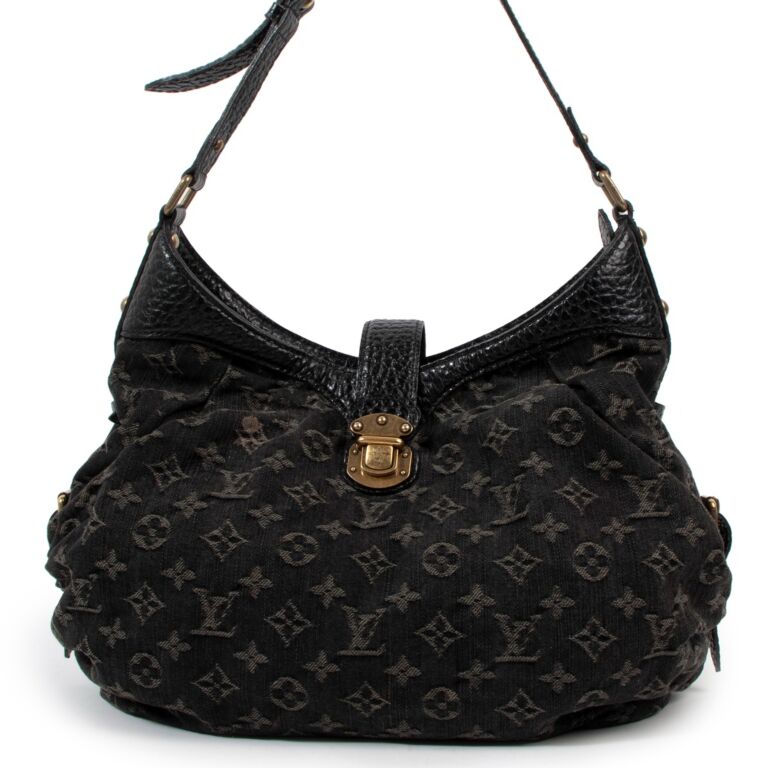 LOUIS VUITTON Mahina XS Monogram Black Leather Shoulder Bag-US