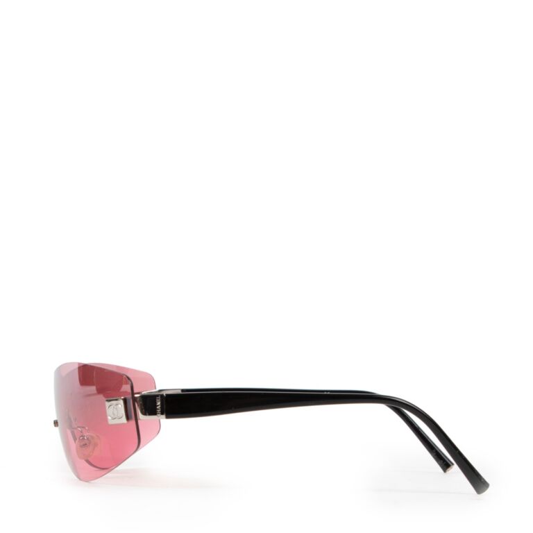 Chanel Pink Rimless Sunglasses - Ann's Fabulous Closeouts