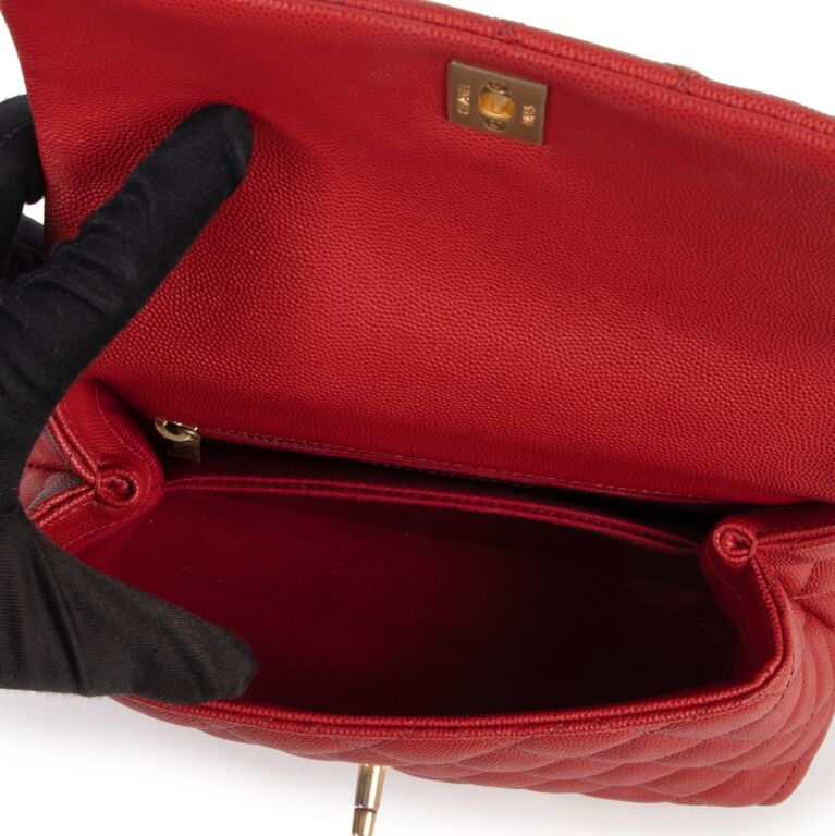 Red coco chanel 2025 bag