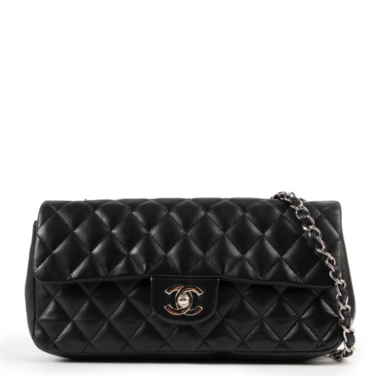 Chanel east west flap bag top