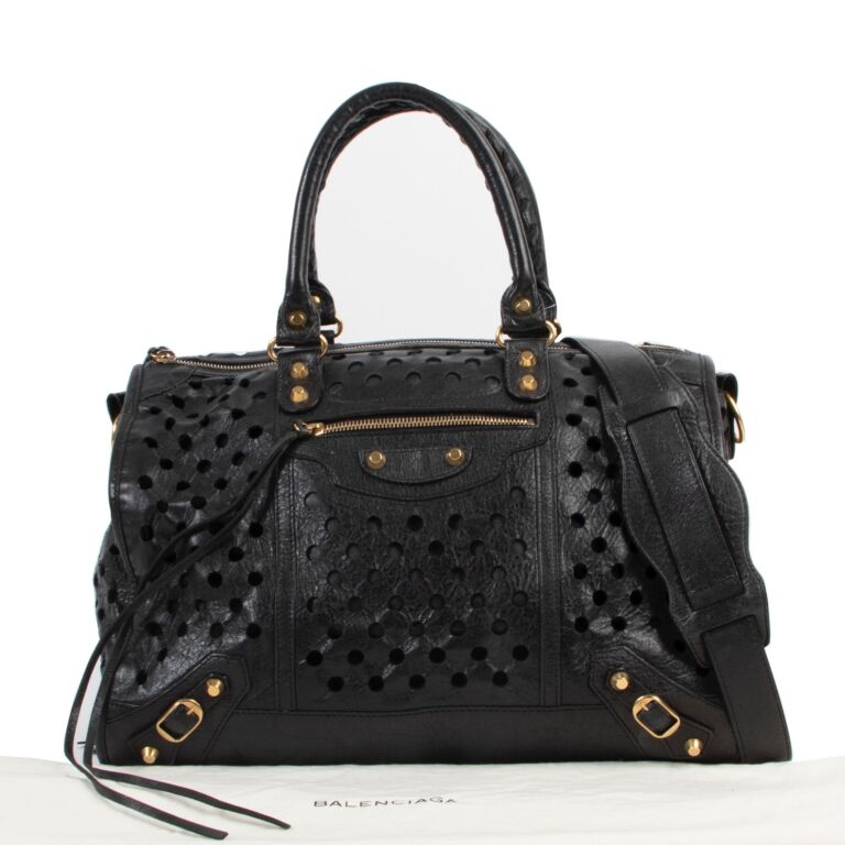 Balenciaga Black Kraft Giant City Polka Dots Limited Edition