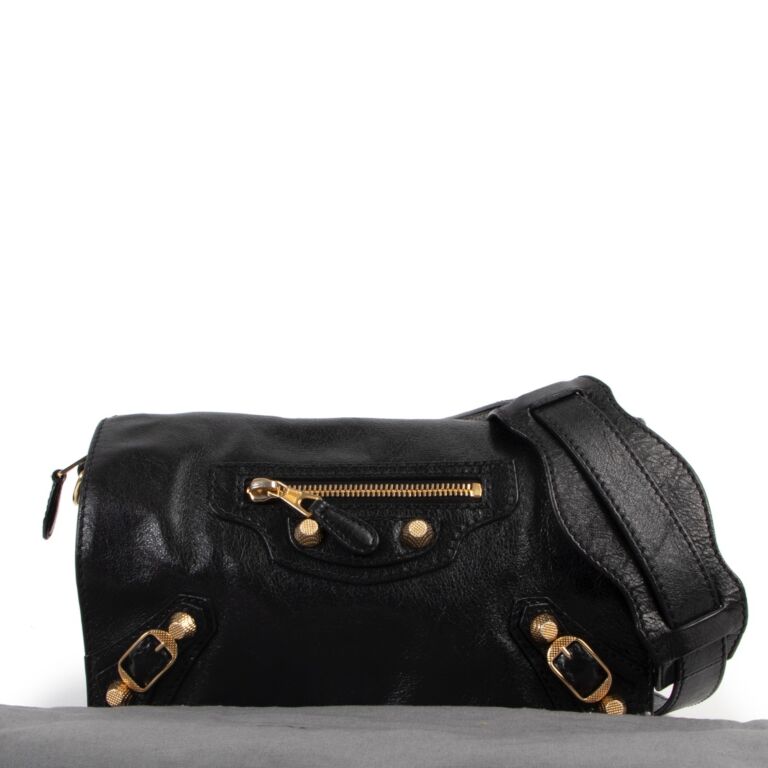 Balenciaga black crossbody top