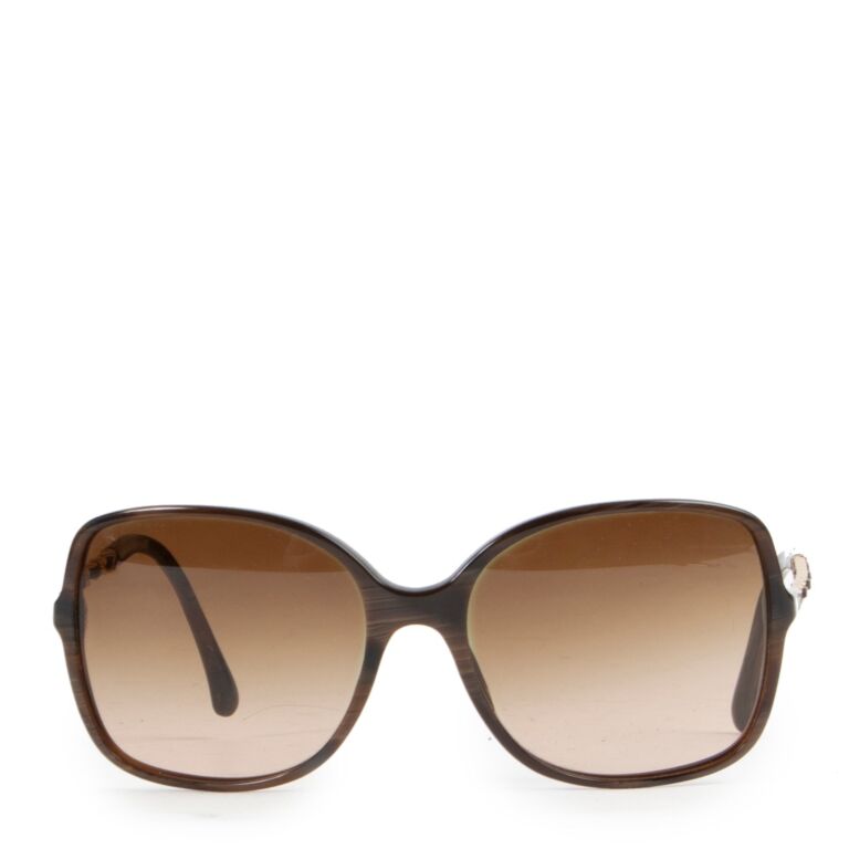 Chanel Brown Sunglasses Labellov Buy and Sell Authentic Luxury