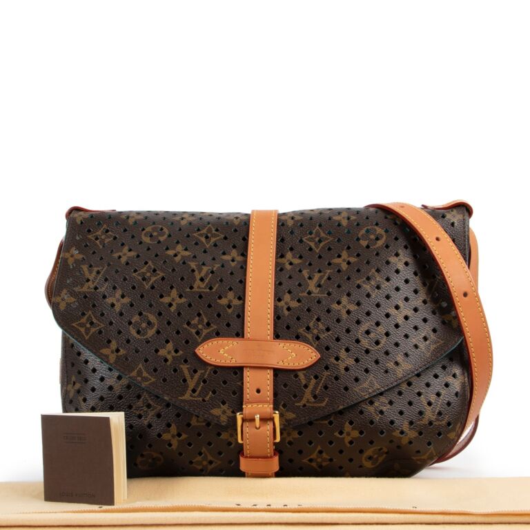 Louis Vuitton Limited Edition Perforated Saumur Monogram 30