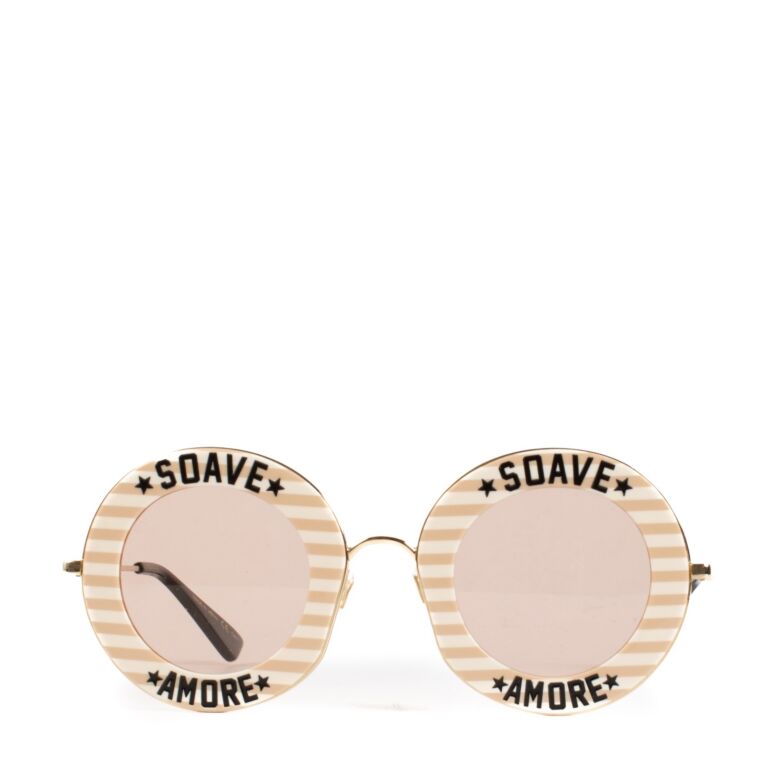 Gucci Round Soave Amore Sunglasses Labellov Buy and Sell Authentic Luxury