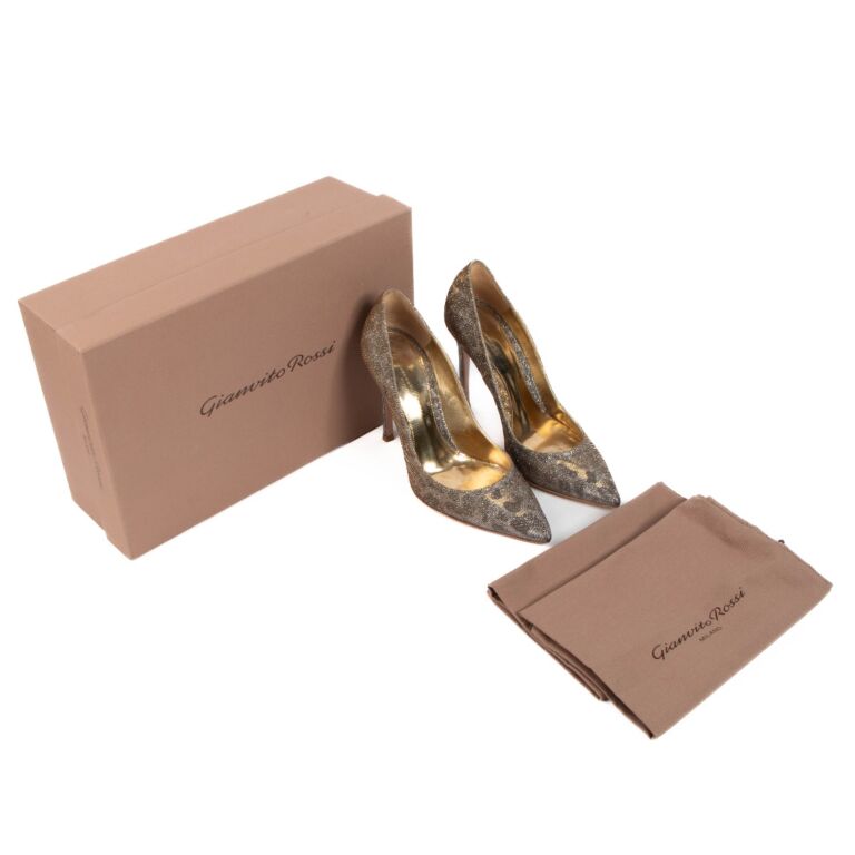 Gianvito rossi outlet glitter pumps
