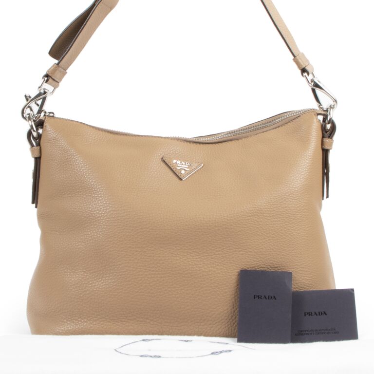 Prada discount camel bag