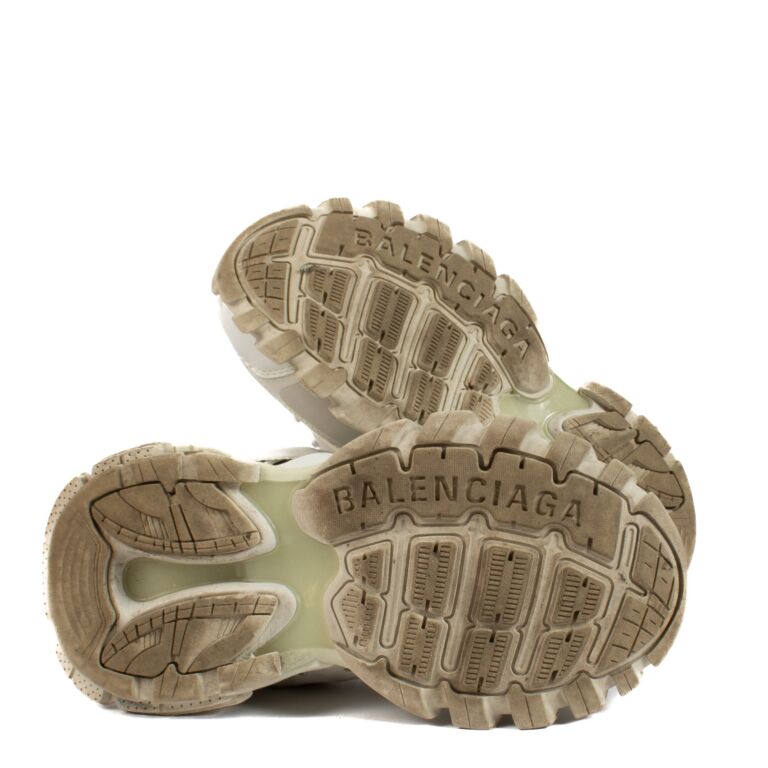 BALENCIAGA スニーカー 37 ホワイト Balenciaga Triple S White Leather Free Lace Up Chunky Sneakers