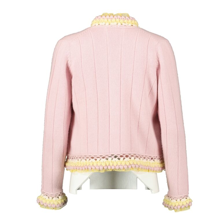 Cardigan Chanel Pink size 34 FR in Cotton - 35719143