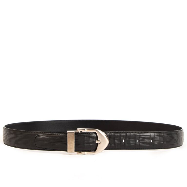 Louis Vuitton Vintage EPI Ceinture Classic Leather Belt - Black