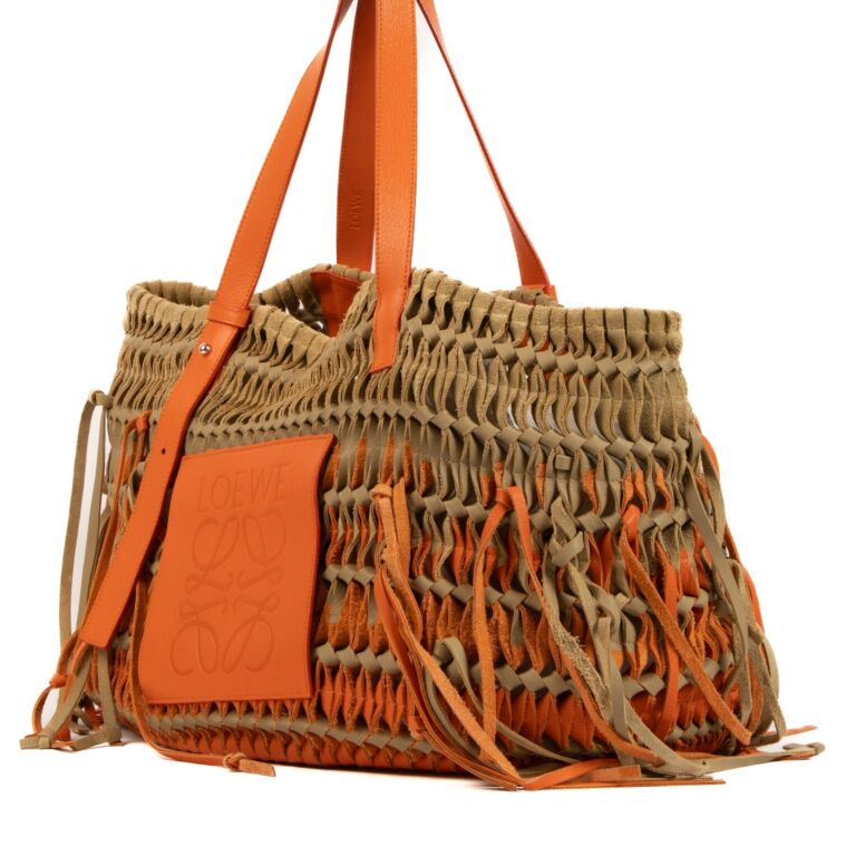 Loewe shop orange bag