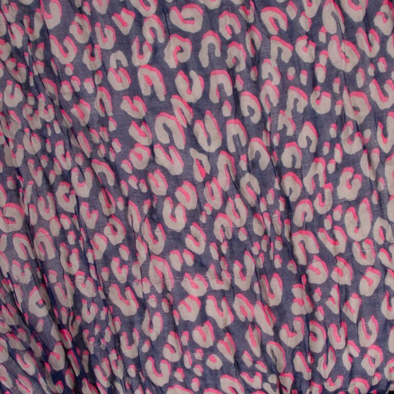 Louis Vuitton Leopard Print Rose Spray Scarf Stole — at Australian