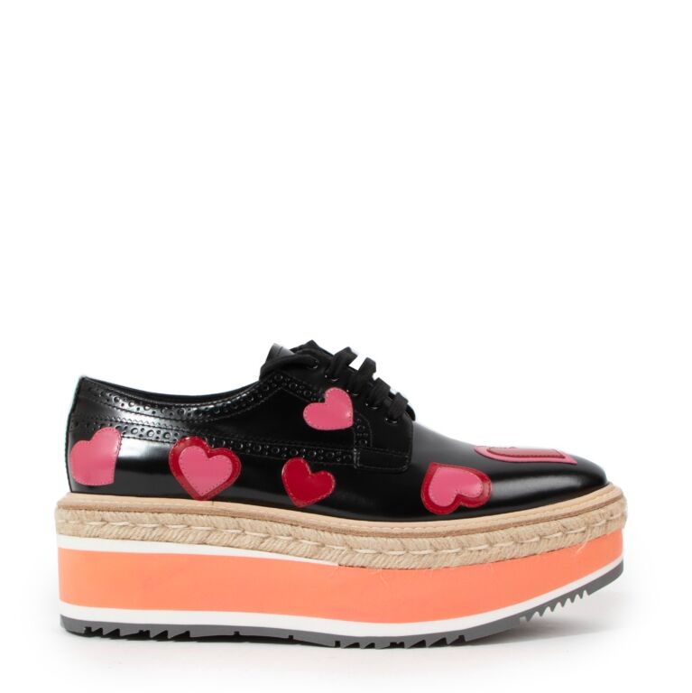 Prada discount heart sneakers