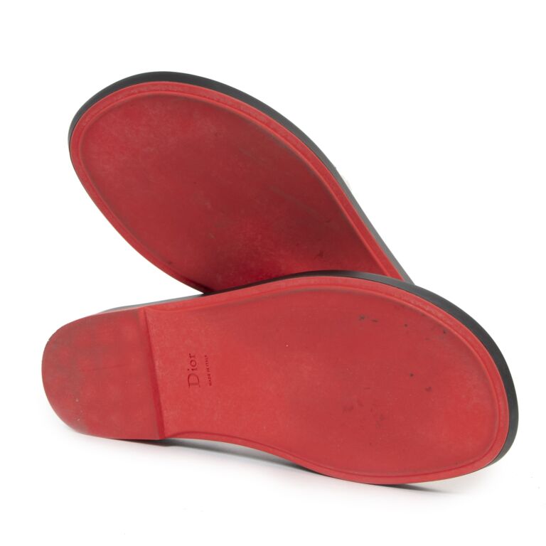 Dior top red sandals