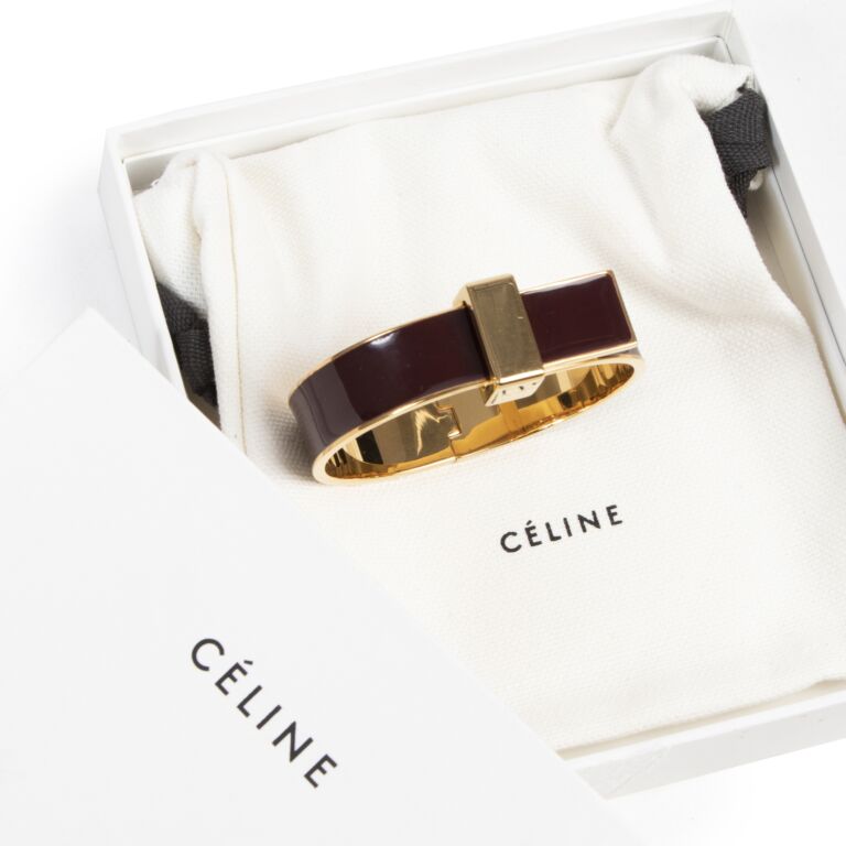 C line Burgundy Enamelled Bracelet Size Medium Labellov