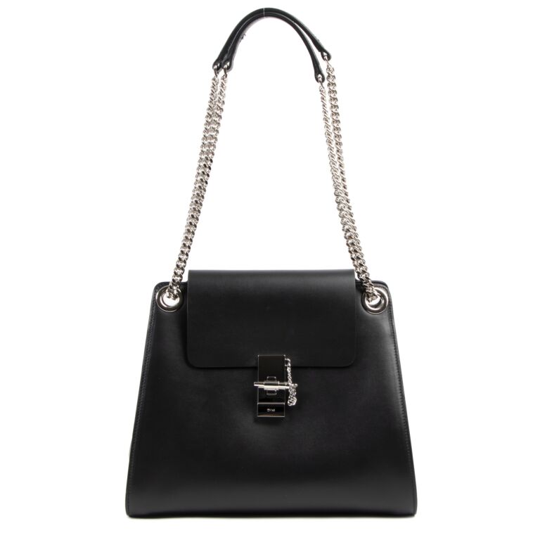 Chloe Black Annie Shoulder Bag PHW Labellov Buy and Sell Authentic Luxury