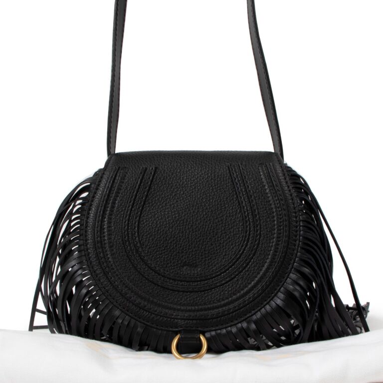 Chloé Black Marcie Chain Flap Bag