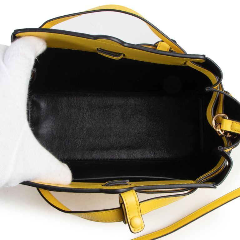 LOEWE ゴールドレザーバッグ