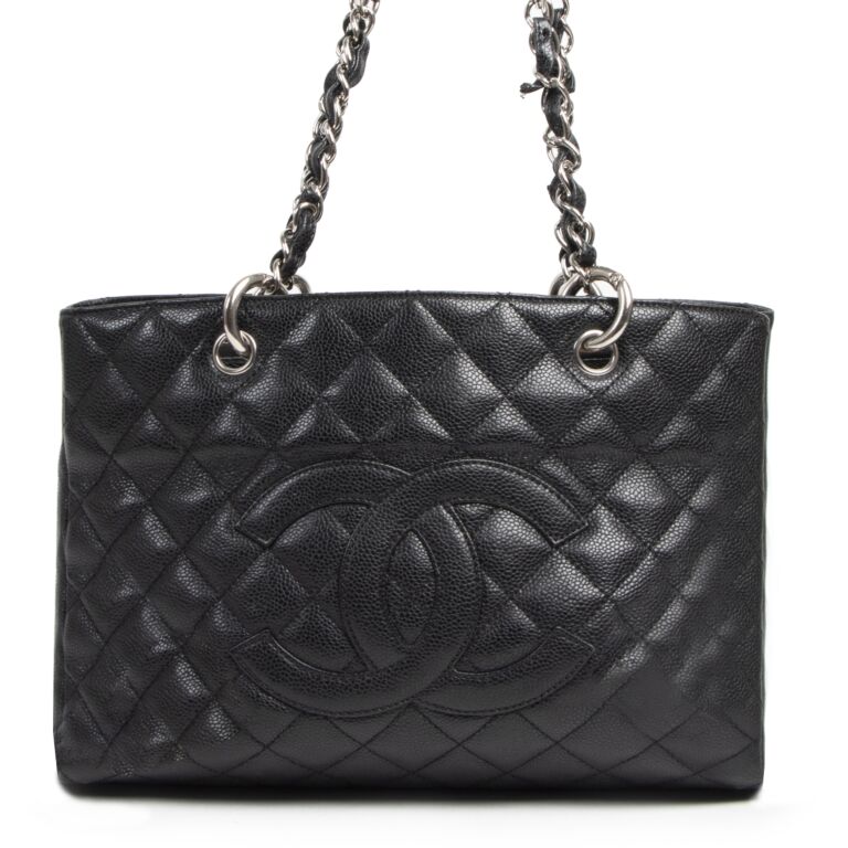 Chanel GST Black Caviar Leather Shopping Tote ○ Labellov ○ Buy and Sell  Authentic Luxury