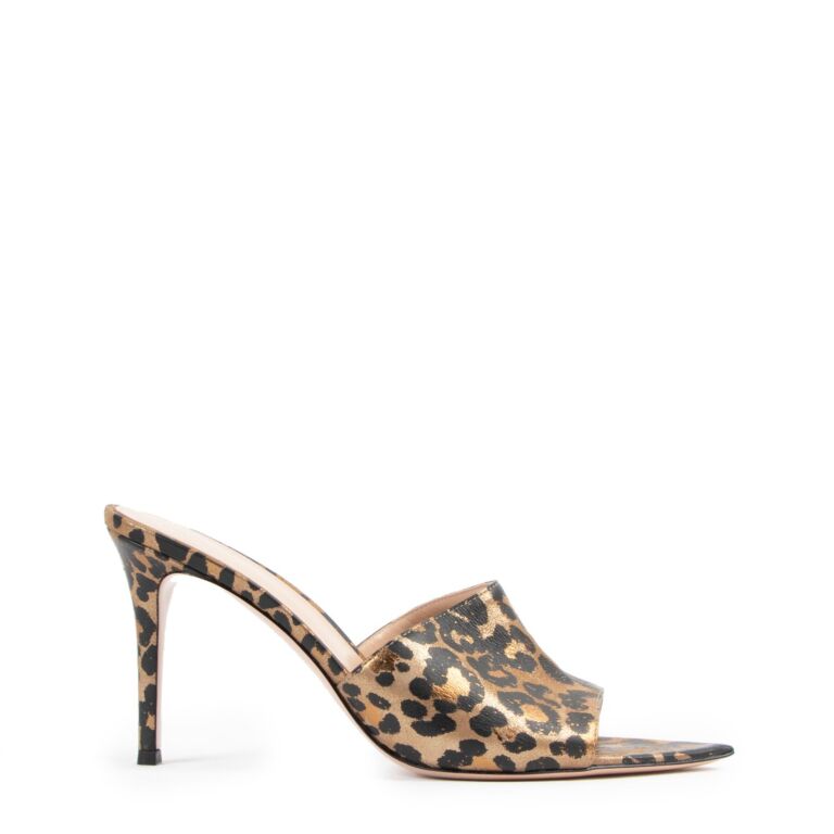 Gianvito rossi leopard mules store