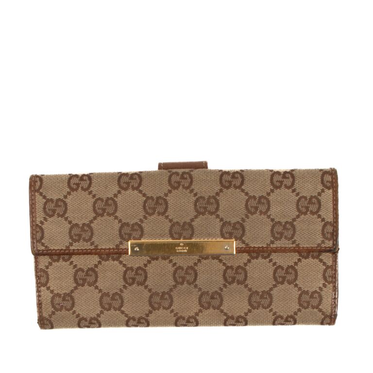 Gucci Monogram Canvas Wallet Labellov Buy and Sell Authentic Luxury