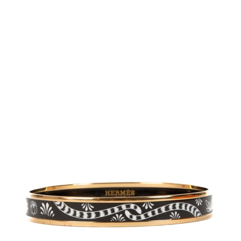 Hermès Clic Clac H Narrow Bleu Cielo Enamel Bracelet Rose Gold Hardwar –  SukiLux