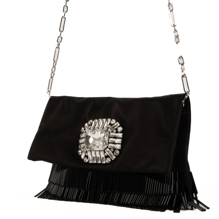 Jimmy choo titania satin clutch clearance