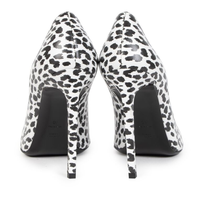 White leopard pumps outlet