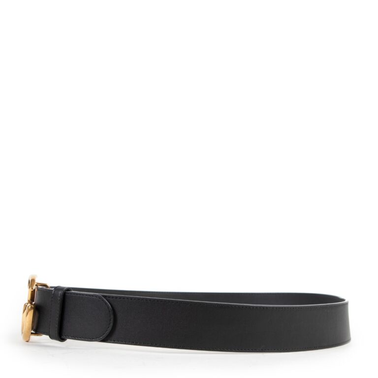 Gucci Black Marmont GG Belt Size 85 Labellov Buy and Sell