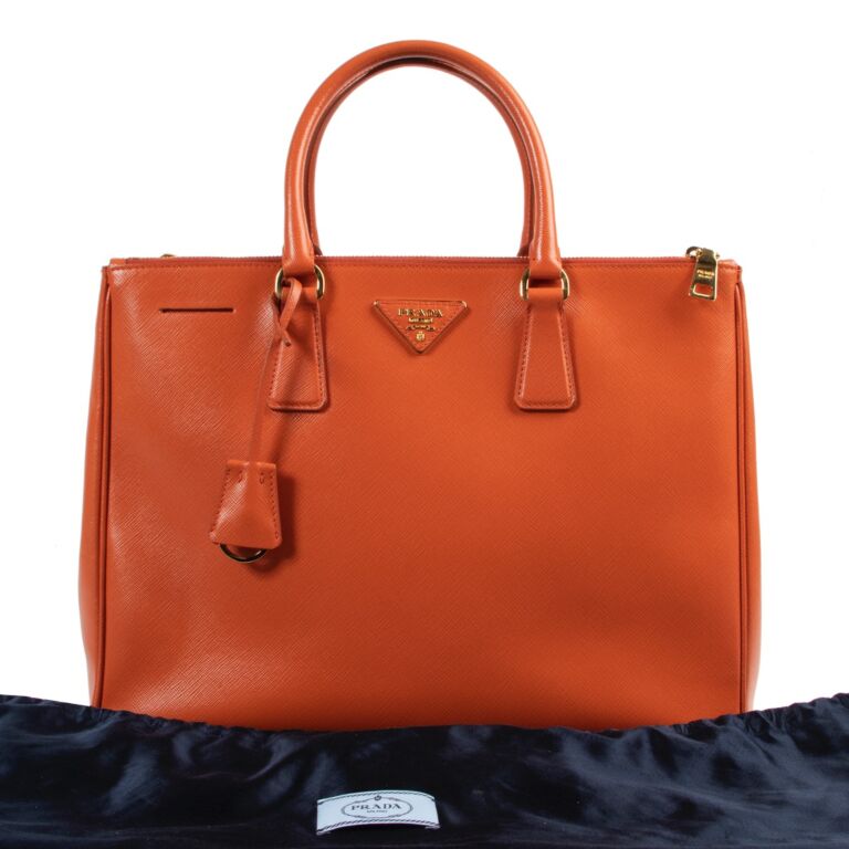 Prada orange pouch on sale