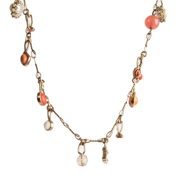 Chanel discount charm necklace