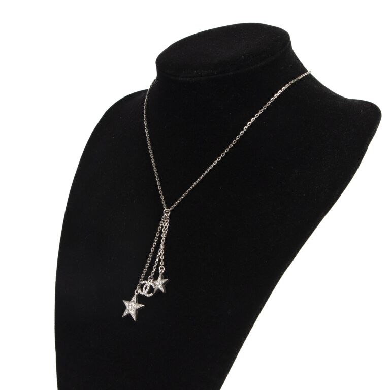 Chanel sterling silver outlet necklace