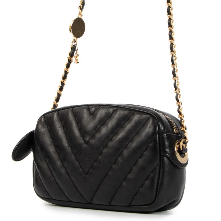 Chanel chevron camera bag shop