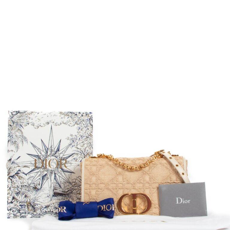 Dior online raffia bag
